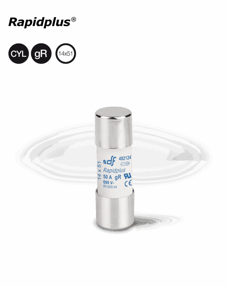 DF Electric Rapidplus 14×51 gR – serieafbeelding met 50 A-opdruk; artikel 492019 is 16 A